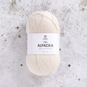 Järbo Fin Alpaca Garn 150 Hvid Mælk