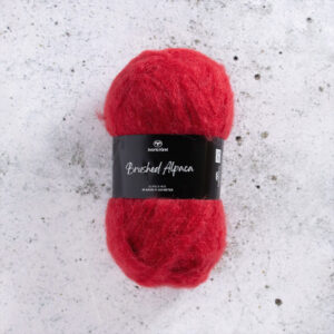 Svarta Fåret Brushed Alpaca Garn 11 Rød