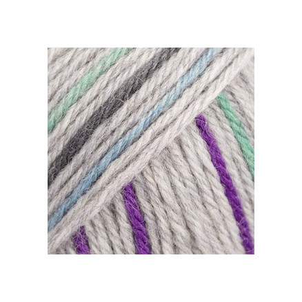 Drops Fiesta Garn Print 28 Sølvskumring