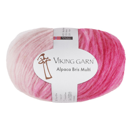 Viking Garn Alpaca Bris Multi 366 Multi Rosa