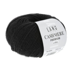 Lang Yarns Cashmere Premium Garn 04 Sort