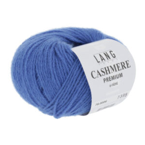 Lang Yarns Cashmere Premium Garn 06 Kongeblå