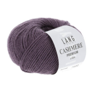 Lang Yarns Cashmere Premium Garn 180 Aubergine Melange