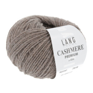 Lang Yarns Cashmere Premium Garn 167 Lys Brun Melange