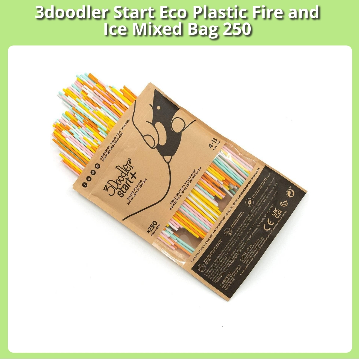Anmeldelse af 3doodler Start Eco Plastic Fire and Ice Mixed Bag 250