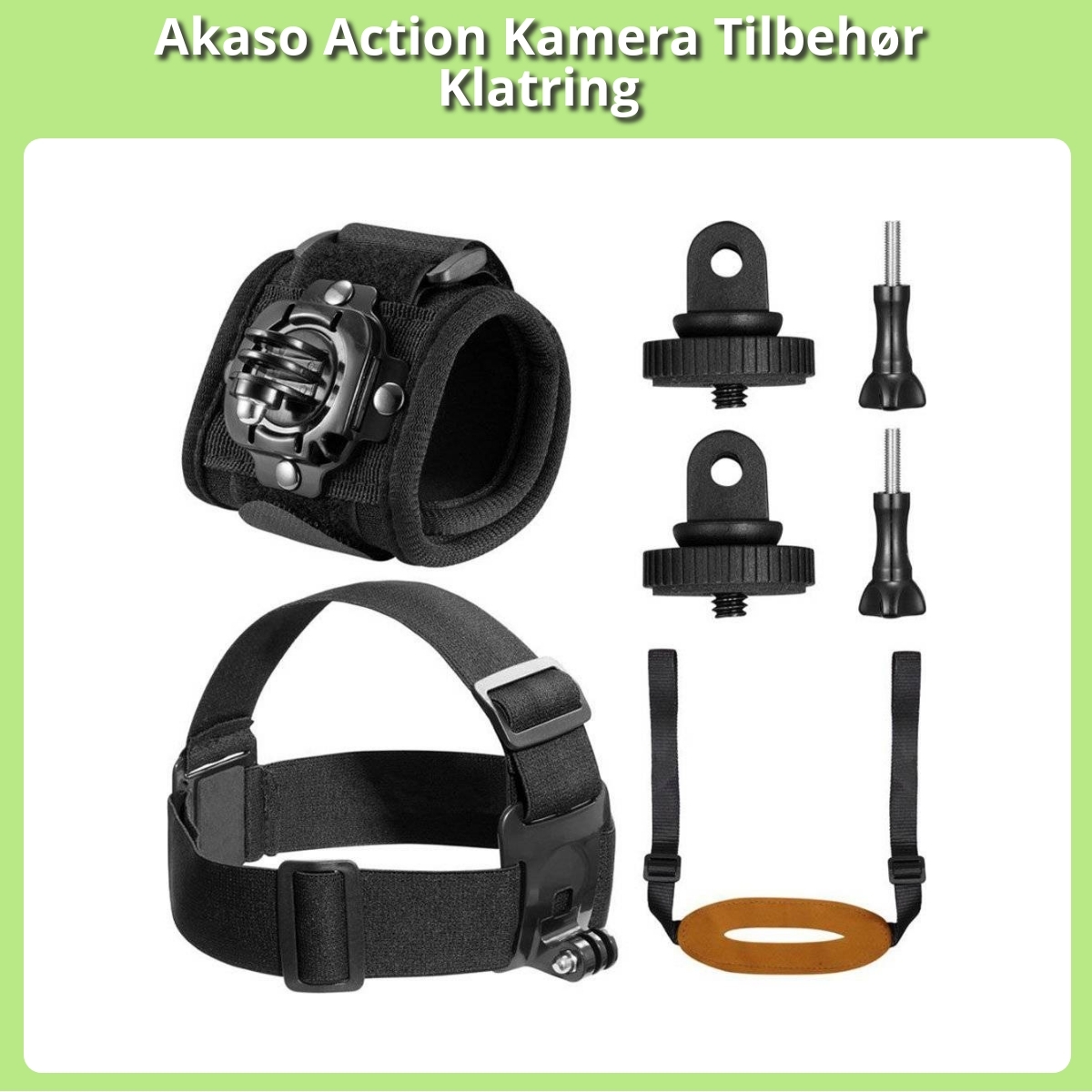 Anmeldelse af Akaso Action Kamera Tilbehør Klatring