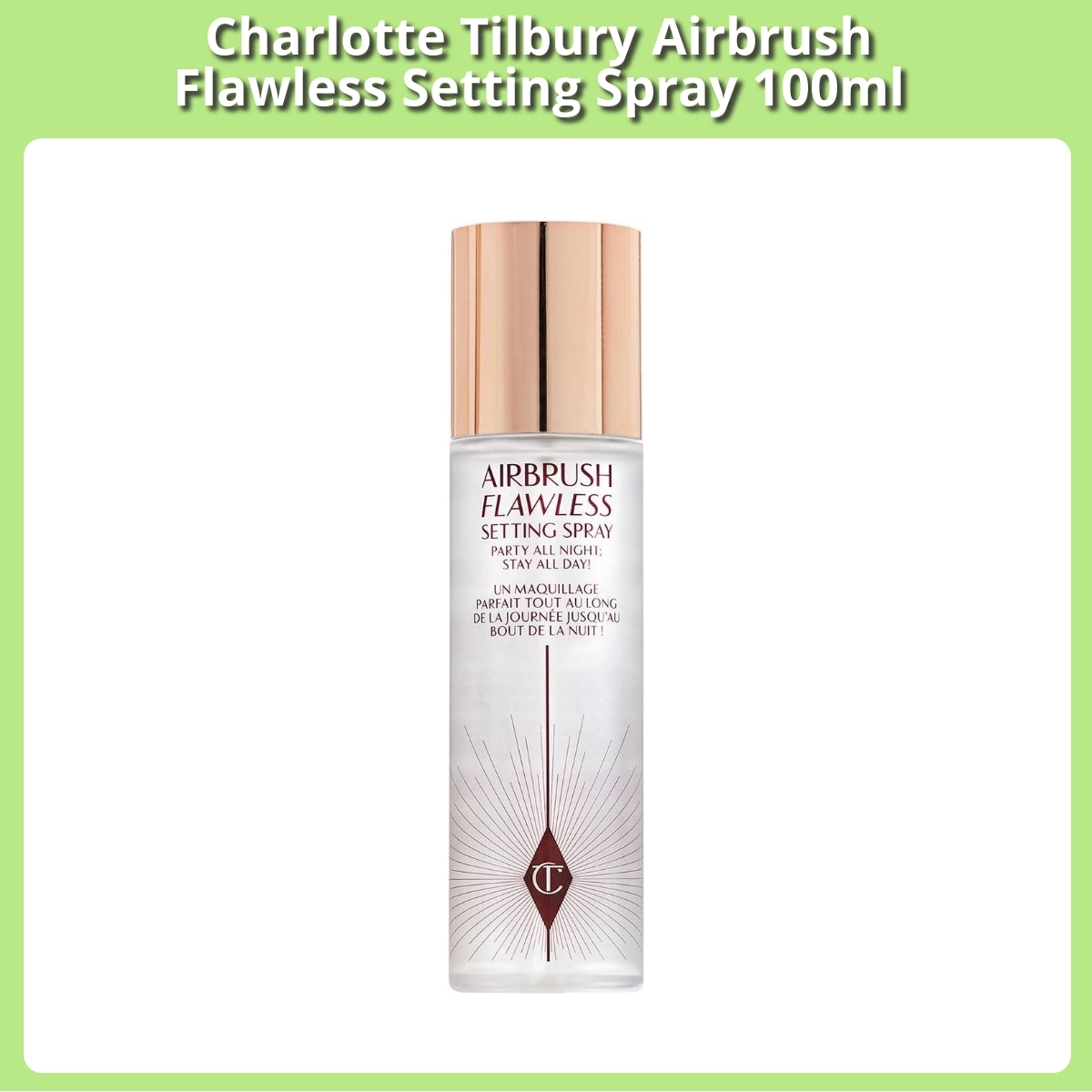 Anmeldelse af Charlotte Tilbury Airbrush Flawless Setting Spray 100ml