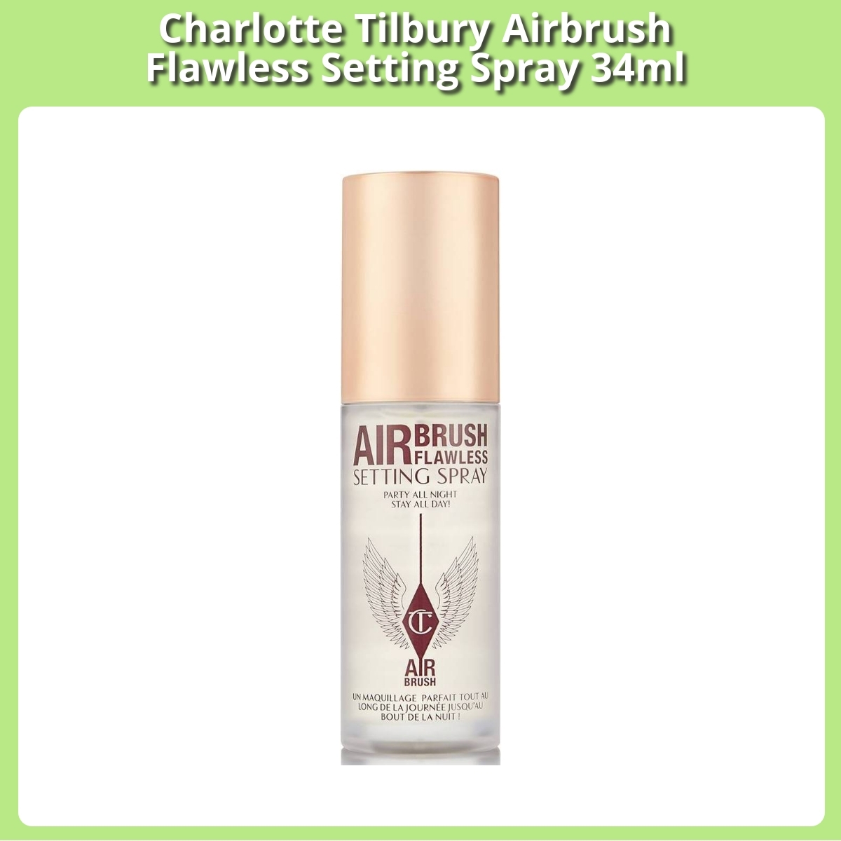 Anmeldelse af Charlotte Tilbury Airbrush Flawless Setting Spray 34ml