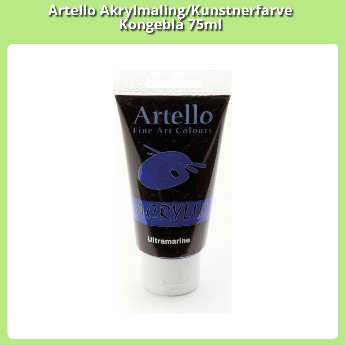 Anmeldelse af Artello Akrylmaling/Kunstnerfarve Kongeblå 75ml