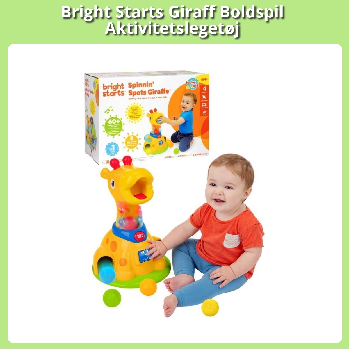 Anmeldelse af Bright Starts Giraff Boldspil Aktivitetslegetøj