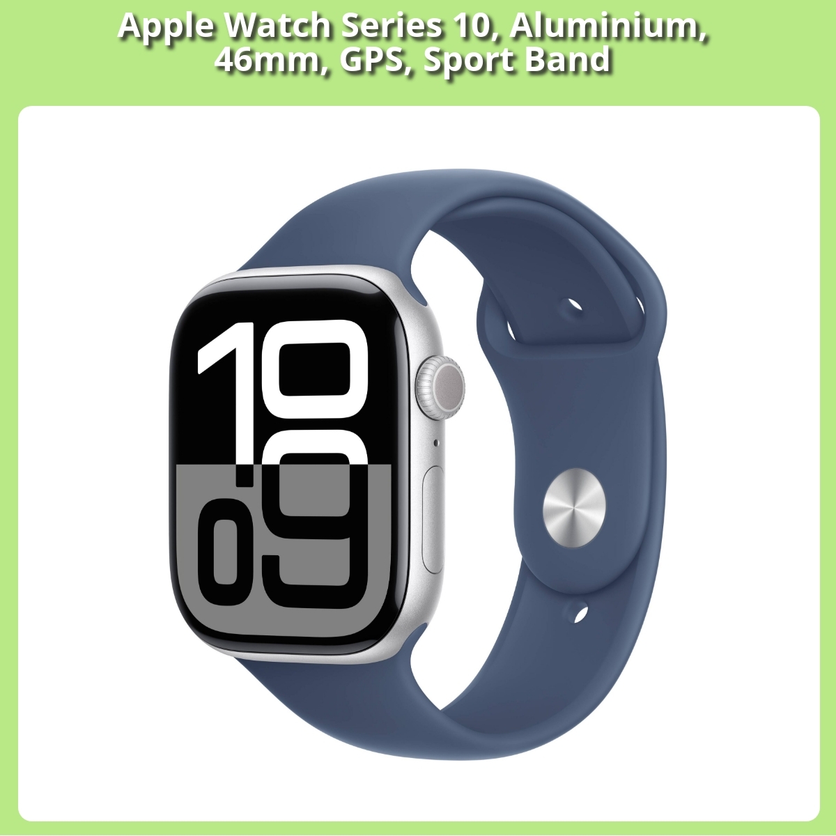 Anmeldelse af Apple Watch Series 10, Aluminium, 46mm, GPS, Sport Band