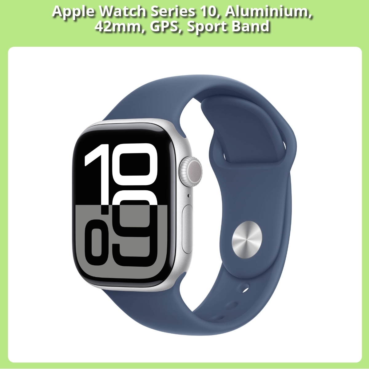 Anmeldelse af Apple Watch Series 10, Aluminium, 42mm, GPS, Sport Band