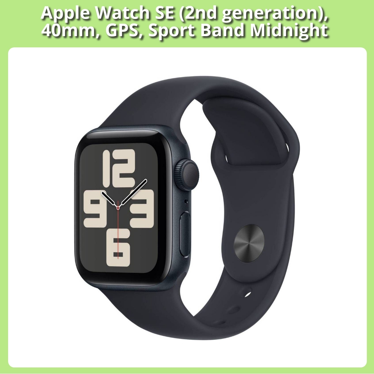 Anmeldelse af Apple Watch SE (2nd generation), 40mm, GPS, Sport Band Midnight