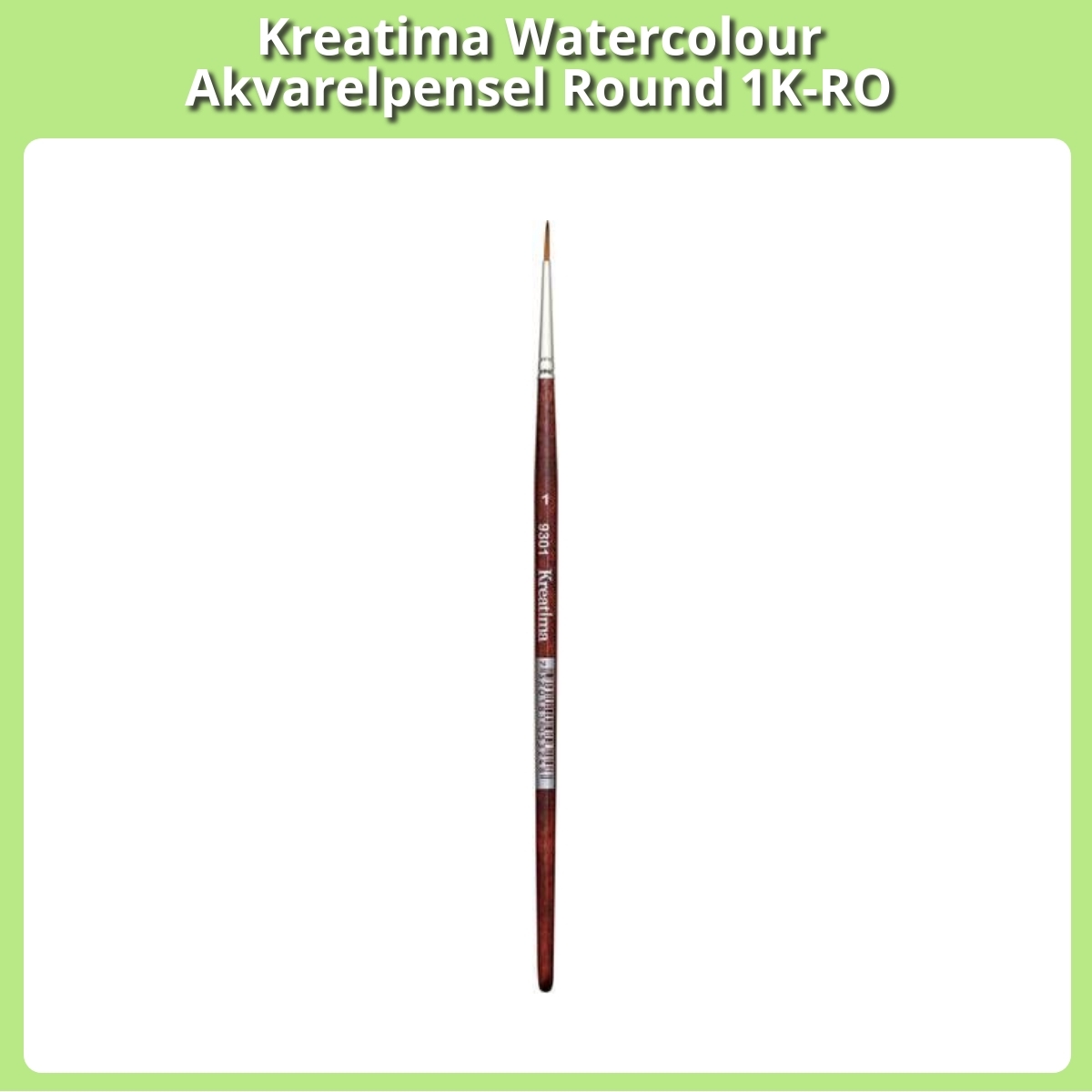Anmeldelse af Kreatima Watercolour Akvarelpensel Round 1K-RO