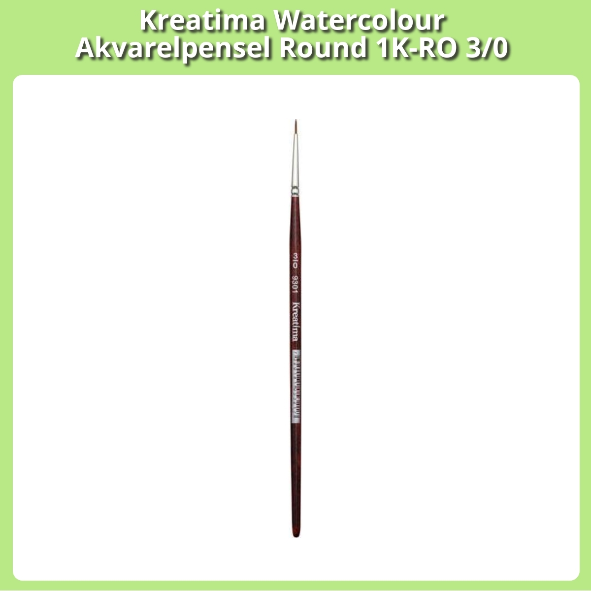 Anmeldelse af Kreatima Watercolour Akvarelpensel Round 1K-RO 3/0