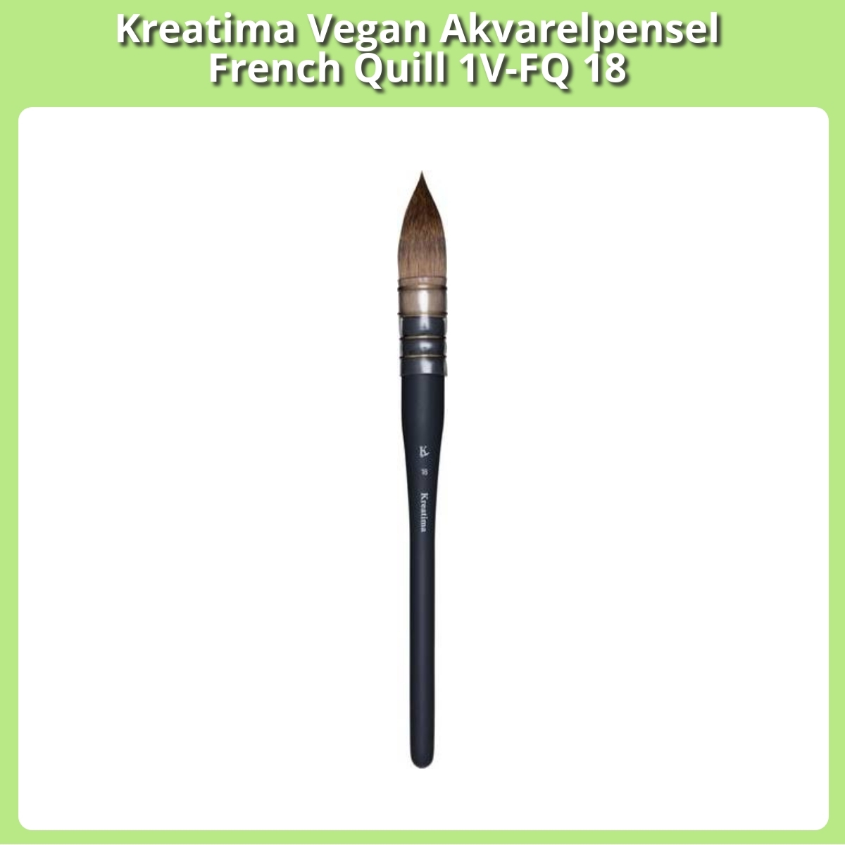 Anmeldelse af Kreatima Vegan Akvarelpensel French Quill 1V-FQ 18