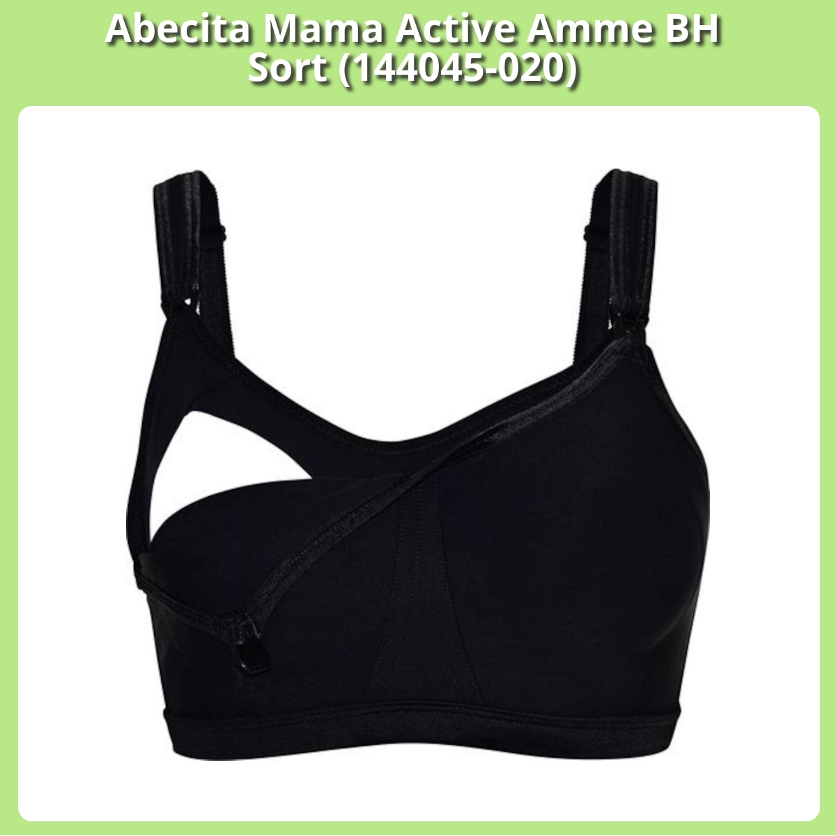 Anmeldelse af Abecita Mama Active Amme BH Sort (144045-020)