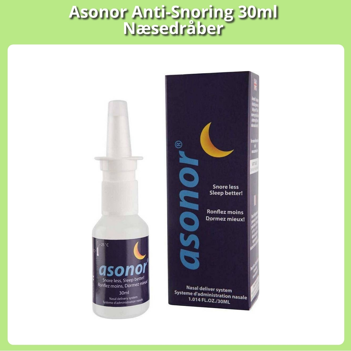 Anmeldelse af Asonor Anti-Snoring 30ml Næsedråber