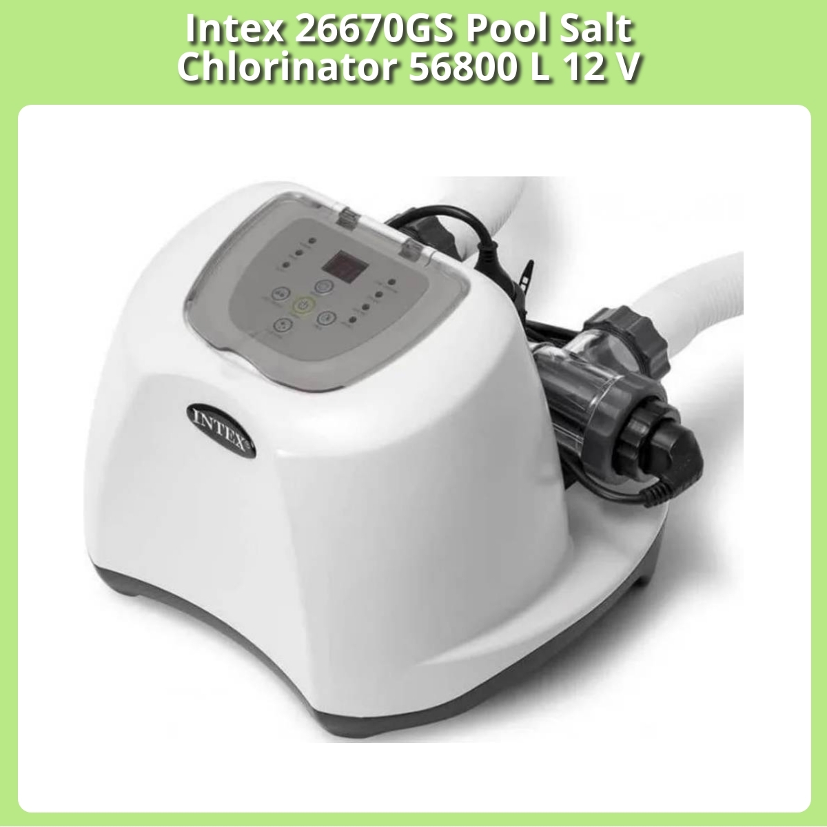 Anmeldelse af Intex 26670GS Pool Salt Chlorinator 56800 L 12 V