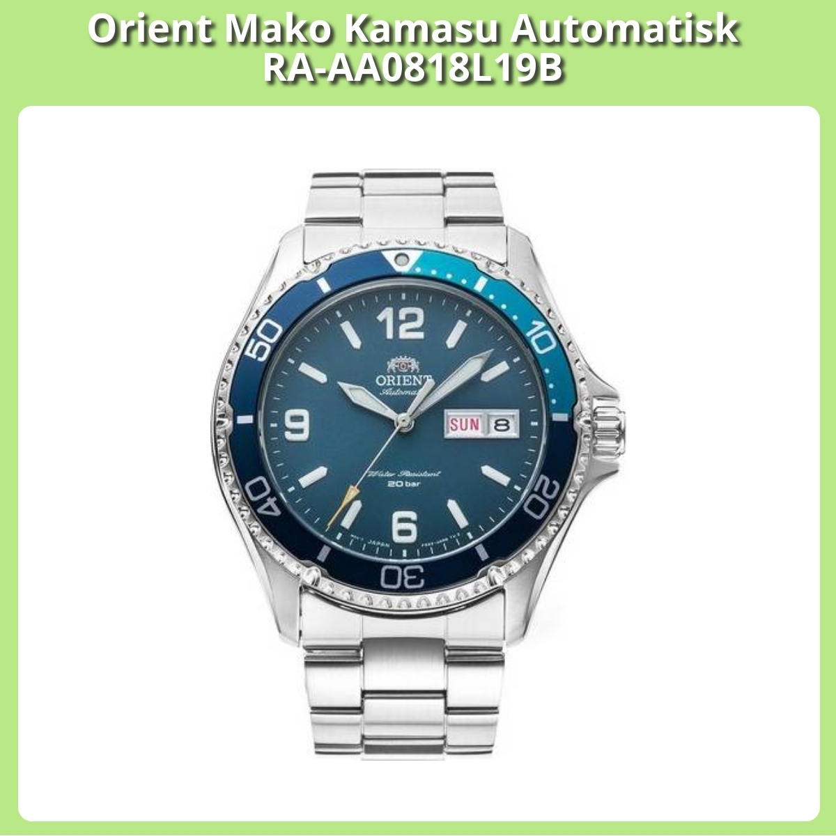 Anmeldelse af Orient Mako Kamasu Automatisk RA-AA0818L19B
