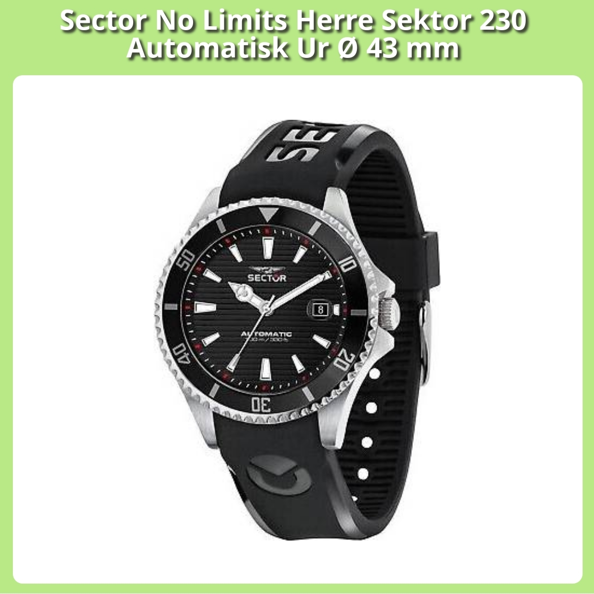 Anmeldelse af Sector No Limits Herre Sektor 230 Automatisk Ur Ø 43 mm