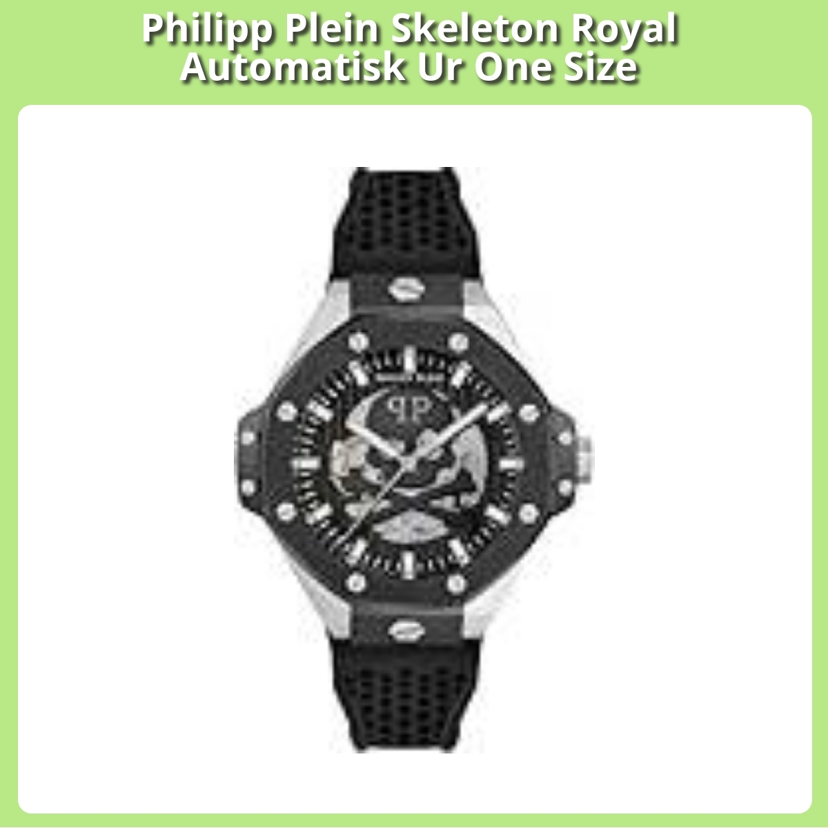 Anmeldelse af Philipp Plein Skeleton Royal Automatisk Ur One Size