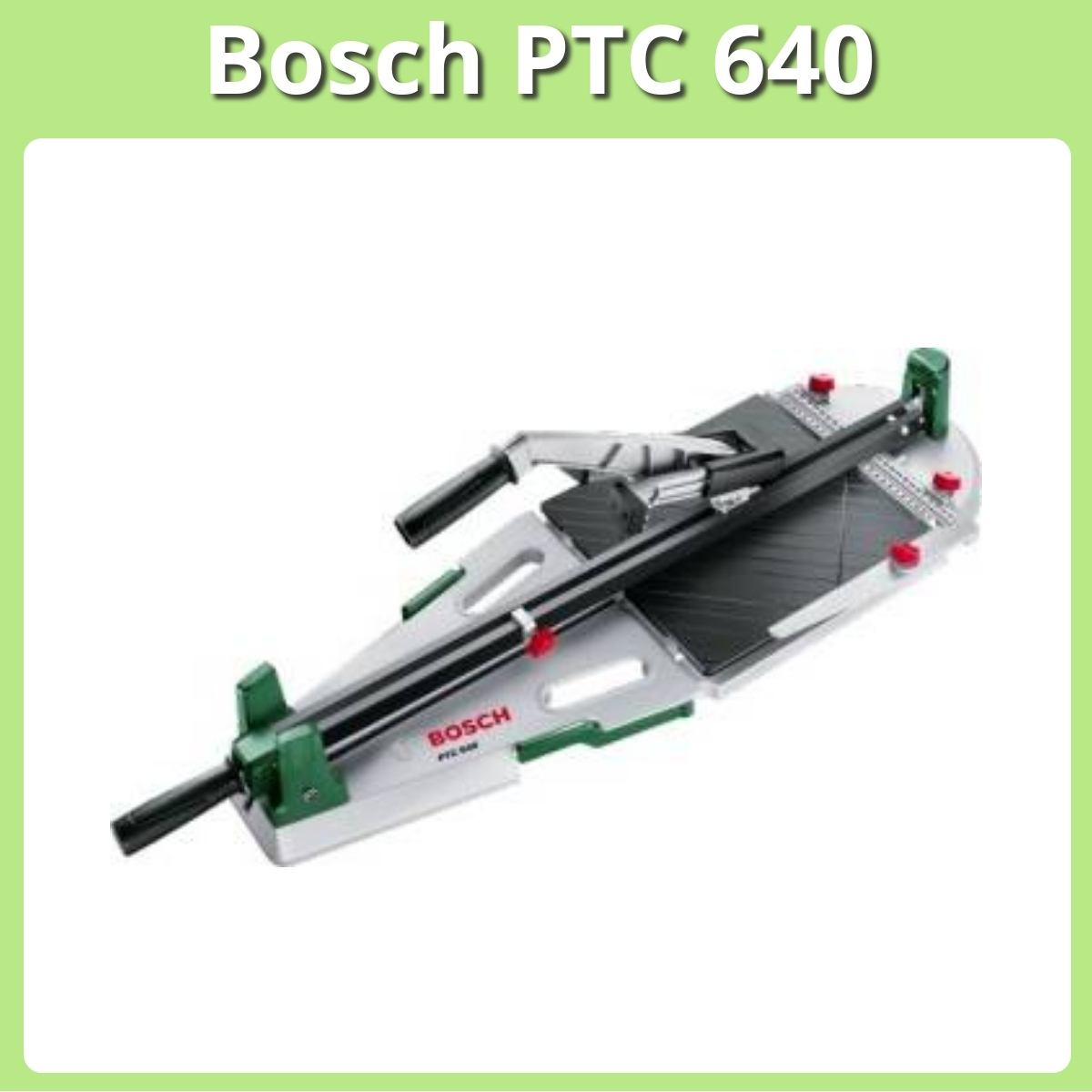 Anmeldelse af Bosch PTC 640
