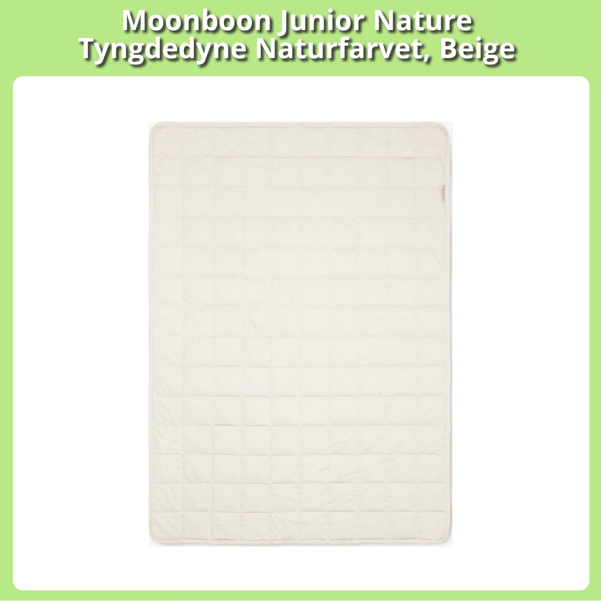 Anmeldelse af Moonboon Junior Nature Tyngdedyne Naturfarvet, Beige
