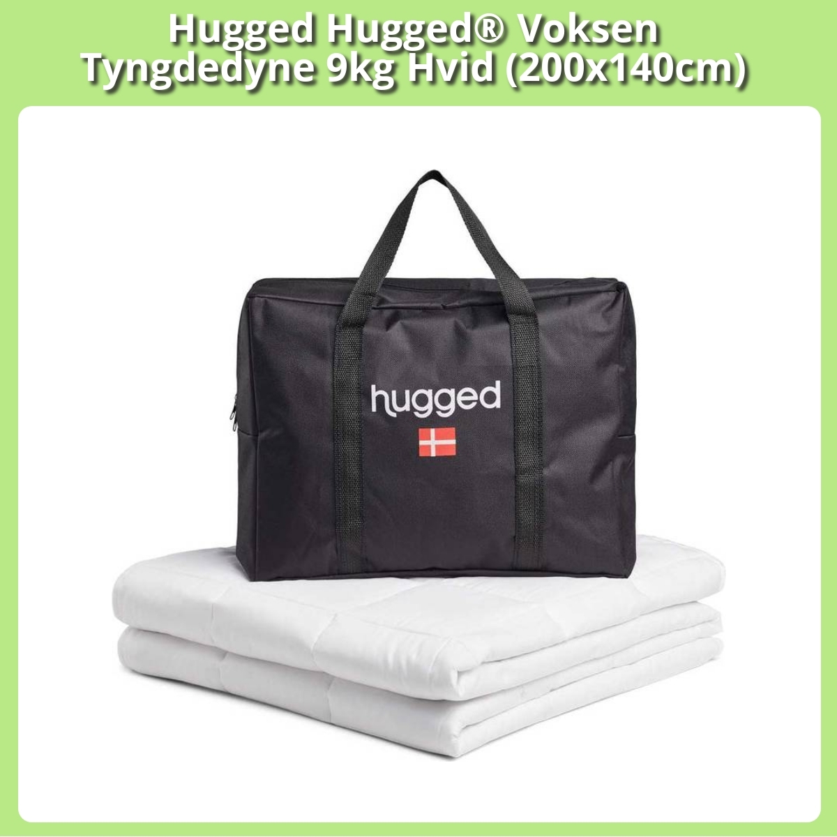 Anmeldelse af Hugged Hugged® Voksen Tyngdedyne 9kg Hvid (200x140cm)