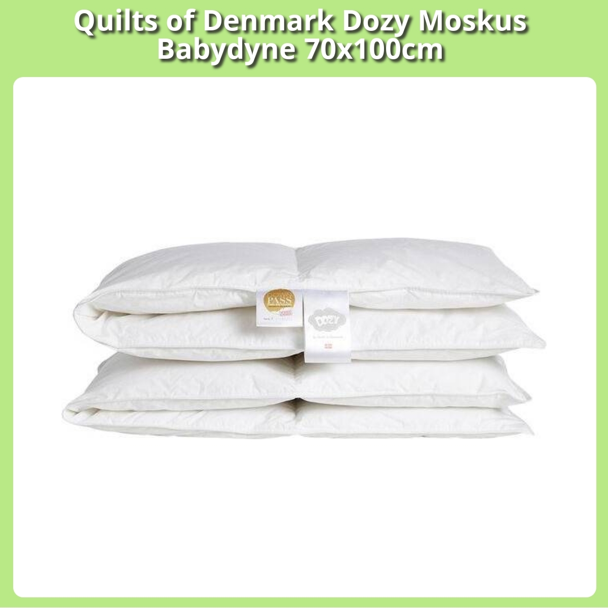 Anmeldelse af Quilts of Denmark Dozy Moskus Babydyne 70x100cm