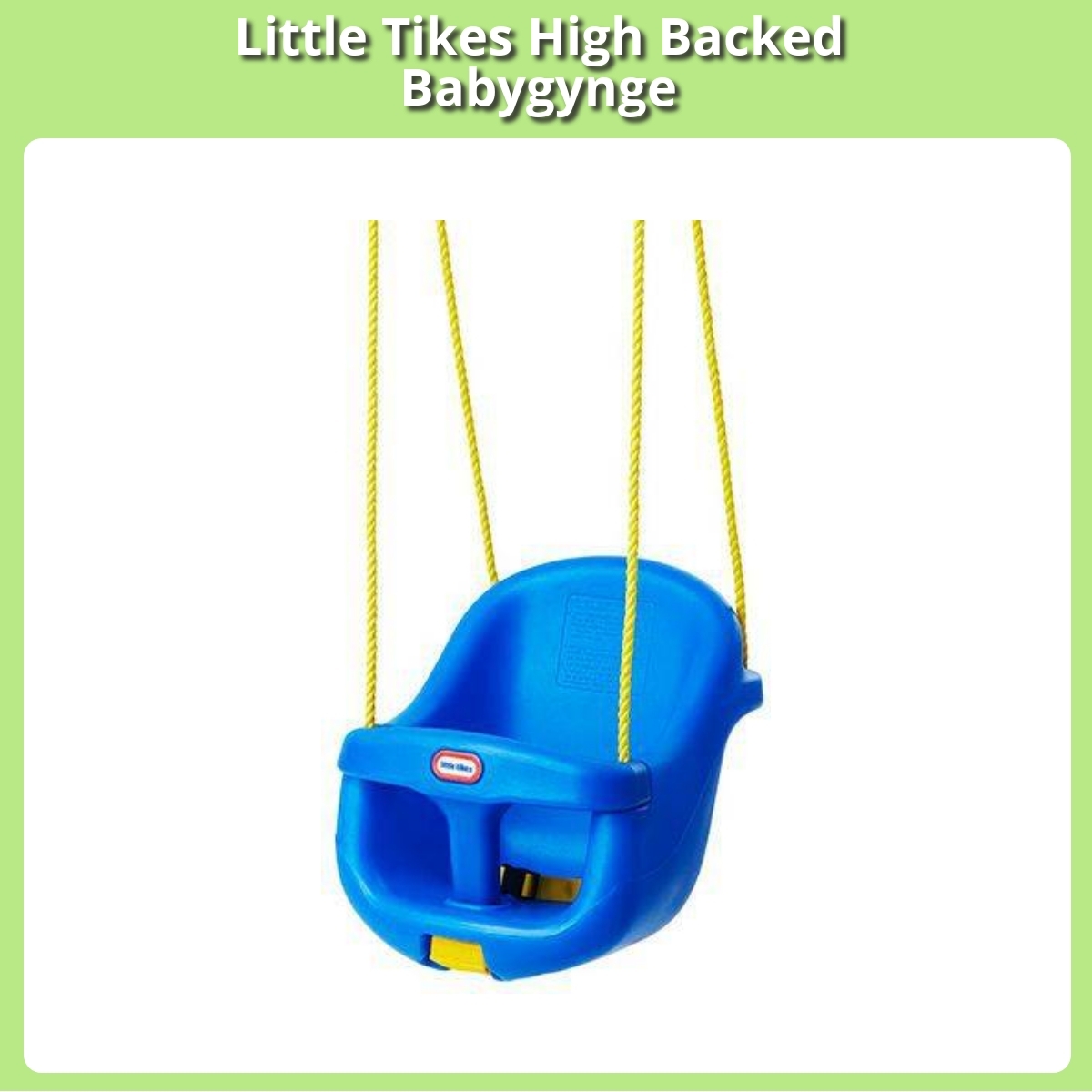 Anmeldelse af Little Tikes High Backed Babygynge