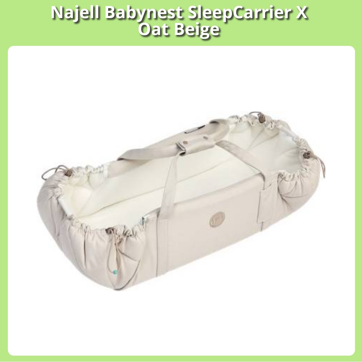 Anmeldelse af Najell Babynest SleepCarrier X Oat Beige