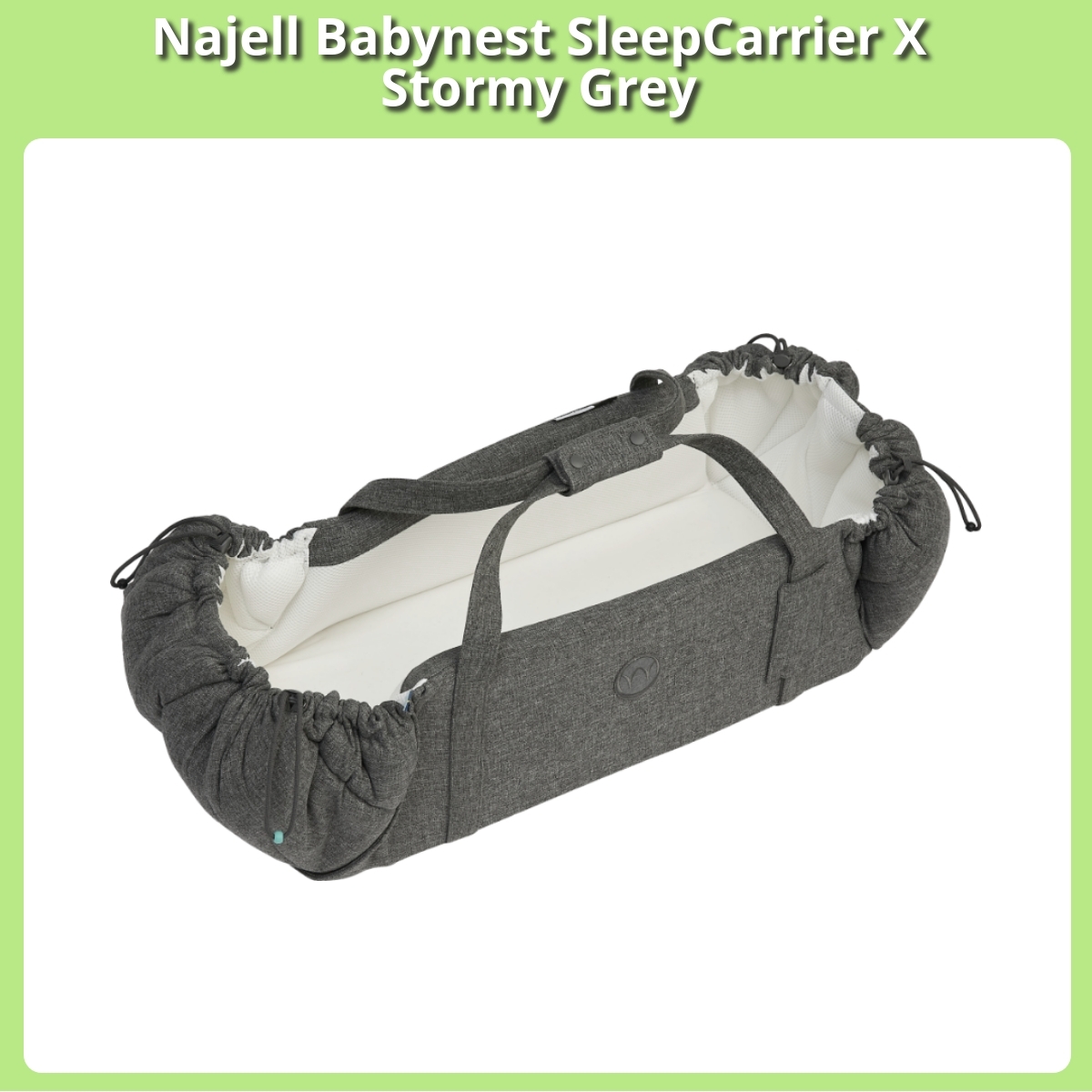 Anmeldelse af Najell Babynest SleepCarrier X Stormy Grey