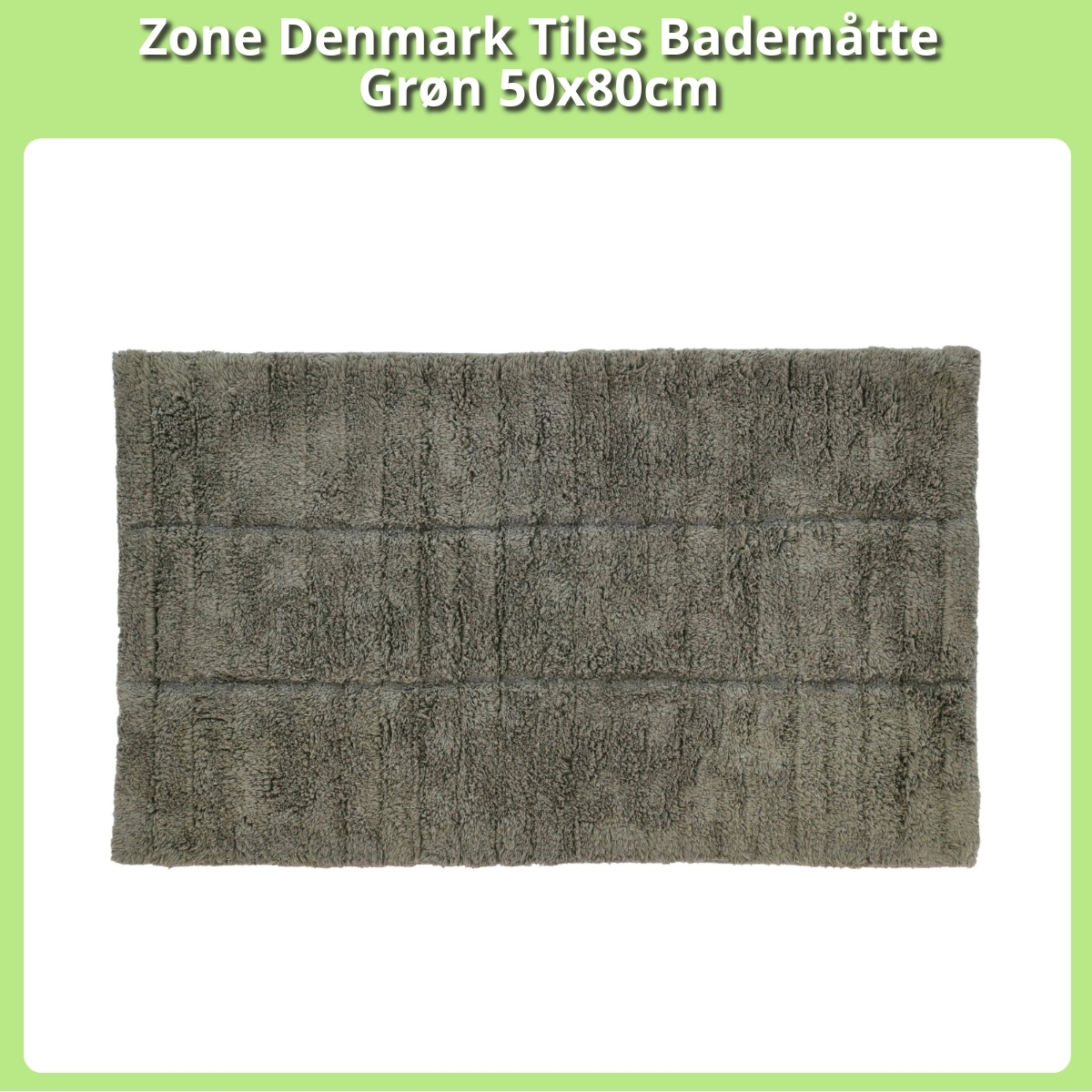 Anmeldelse af Zone Denmark Tiles Bademåtte Grøn 50x80cm