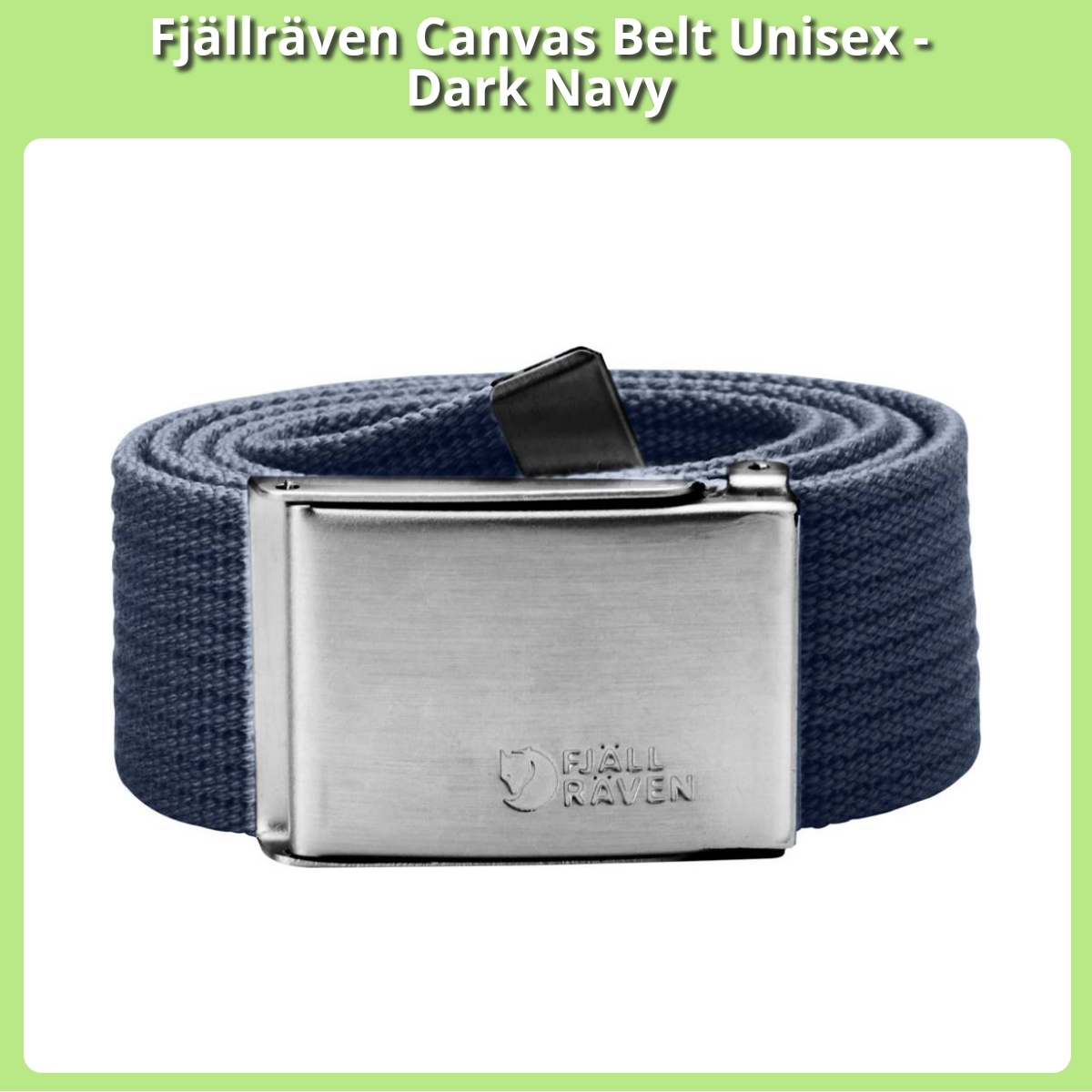 Anmeldelse af Fjällräven Canvas Belt Unisex - Dark Navy