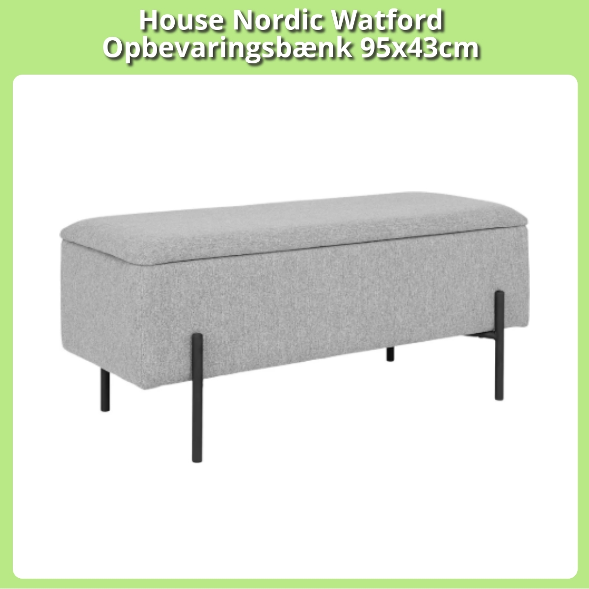 Anmeldelse af House Nordic Watford Opbevaringsbænk 95x43cm