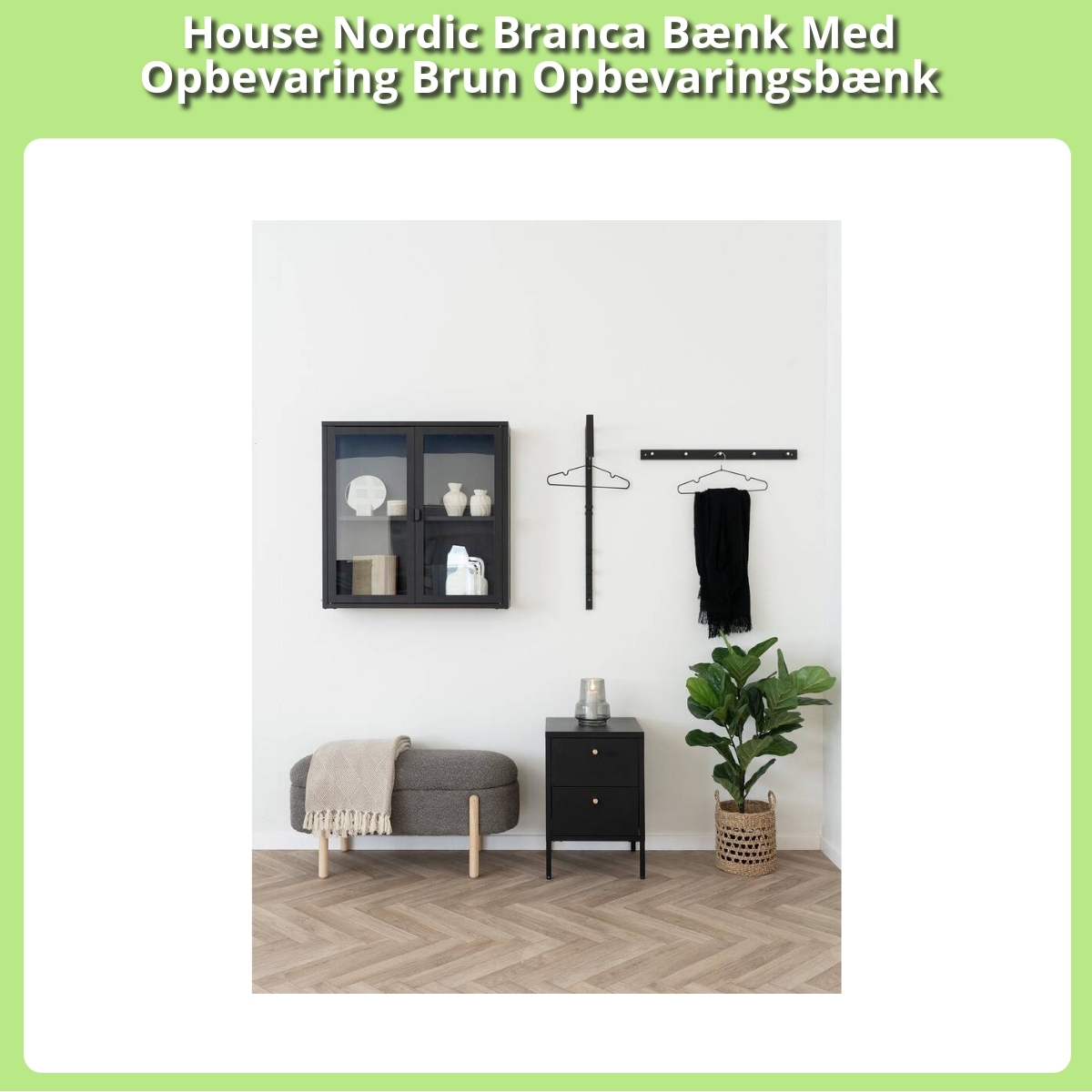 Anmeldelse af House Nordic Branca Bænk Med Opbevaring Brun Opbevaringsbænk