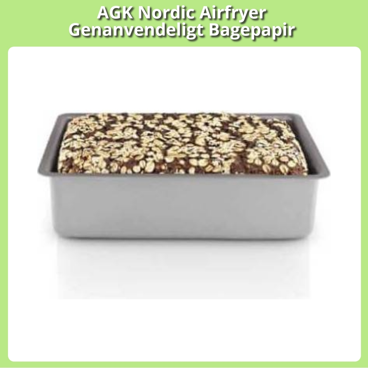 Anmeldelse af AGK Nordic Airfryer Genanvendeligt Bagepapir