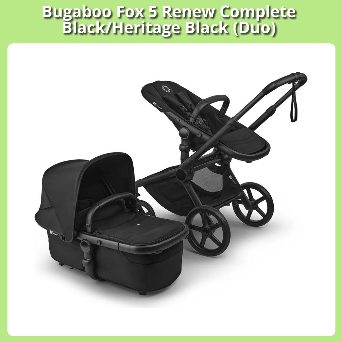 Anmeldelse af Bugaboo Fox 5 Renew Complete Black/Heritage Black (Duo)