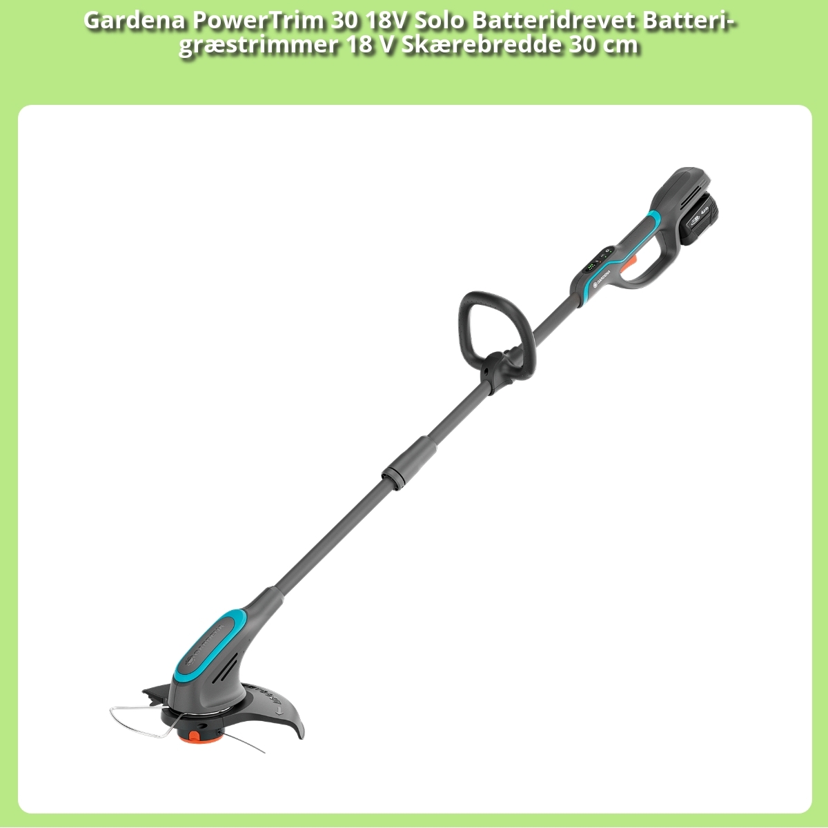 Anmeldelse af Gardena PowerTrim 30 18V Solo Batteridrevet Batteri-græstrimmer 18 V Skærebredde 30 cm