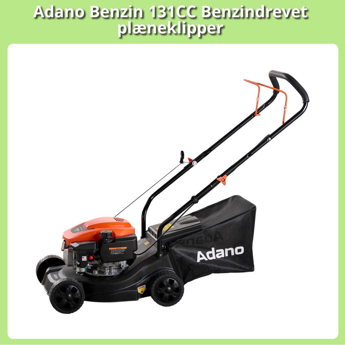 Anmeldelse af Adano Benzin 131CC Benzindrevet plæneklipper