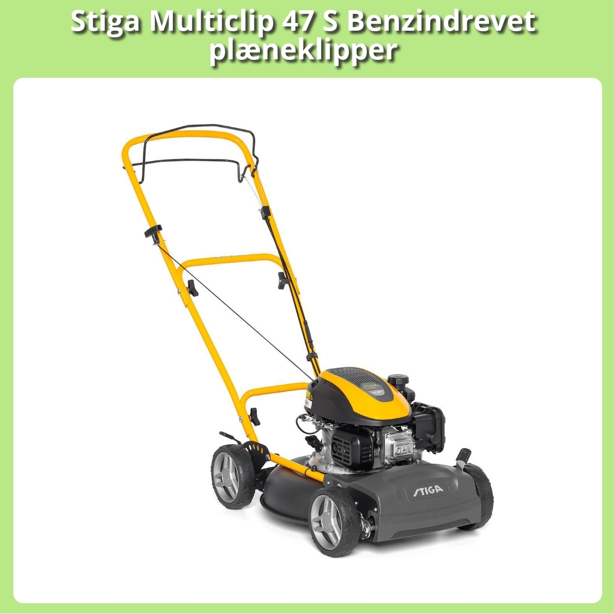 Anmeldelse af Stiga Multiclip 47 S Benzindrevet plæneklipper