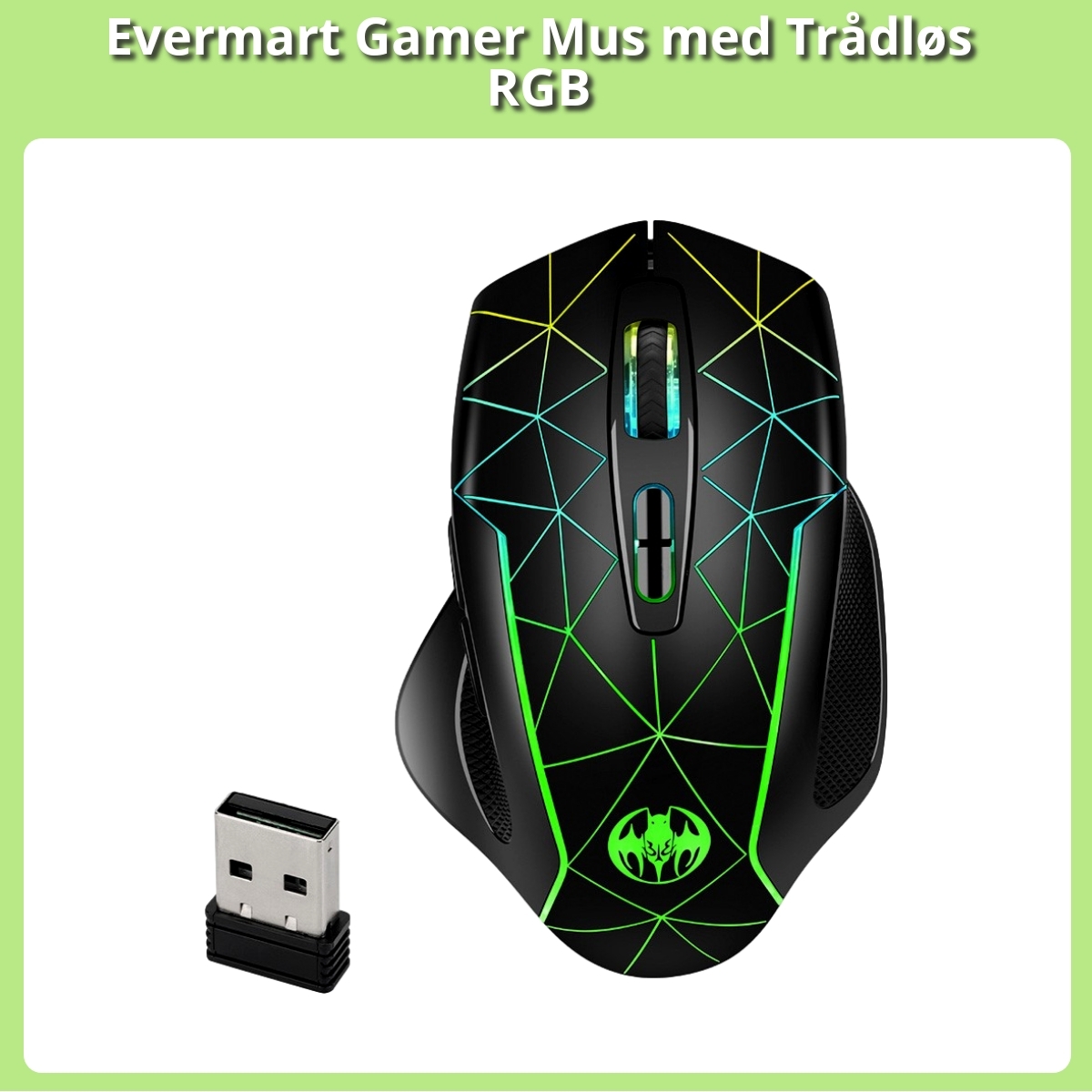Anmeldelse af Evermart Gamer Mus med Trådløs RGB