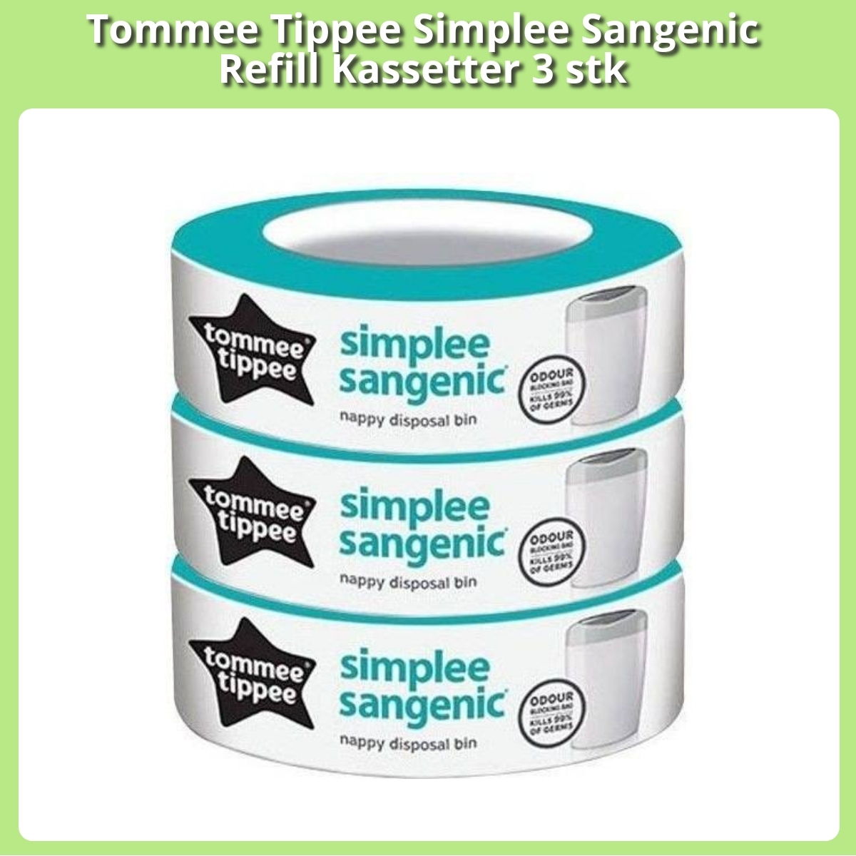 Anmeldelse af Tommee Tippee Simplee Sangenic Refill Kassetter 3 stk