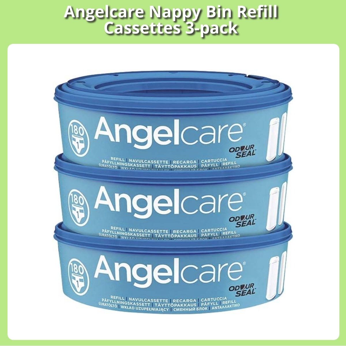 Anmeldelse af Angelcare Nappy Bin Refill Cassettes 3-pack