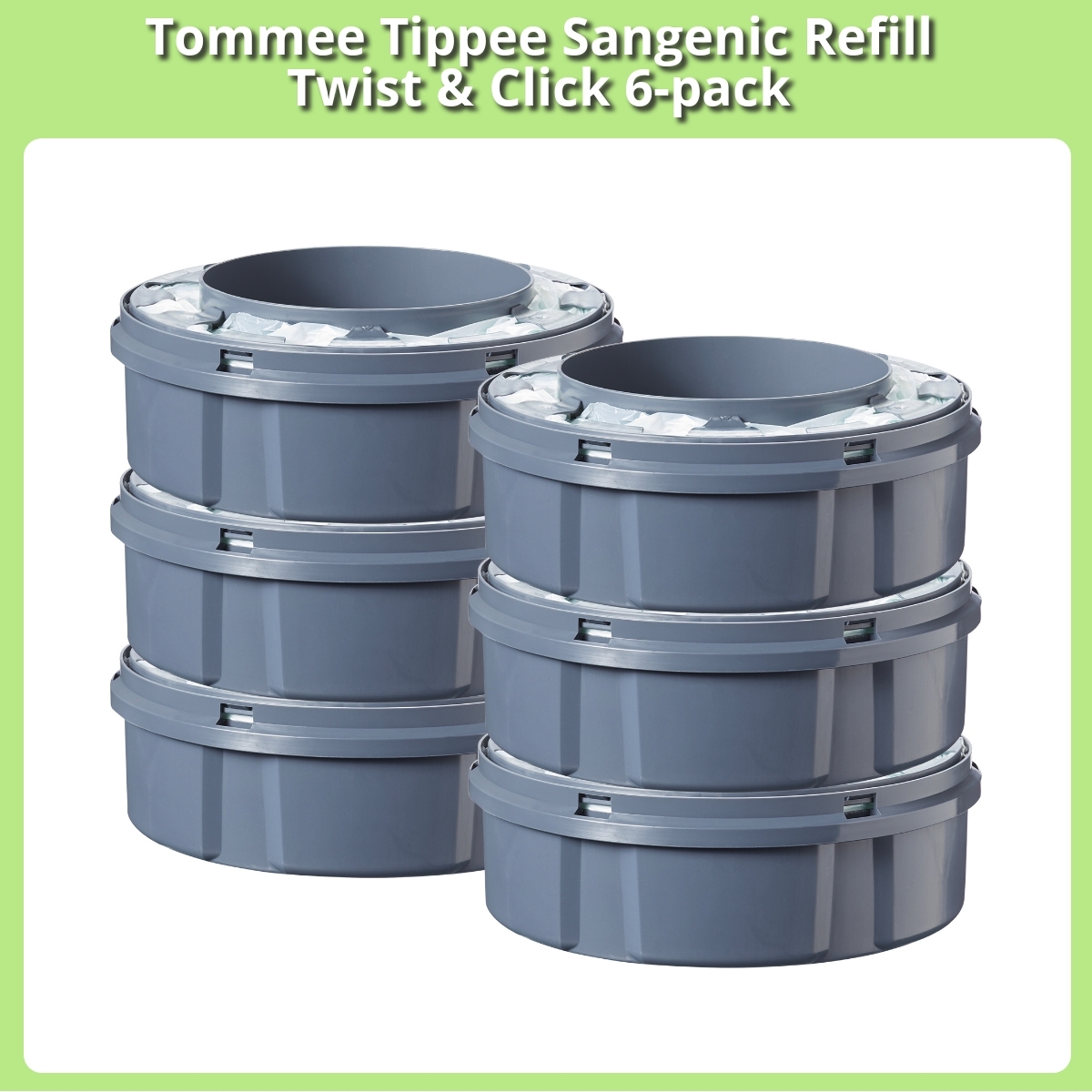 Anmeldelse af Tommee Tippee Sangenic Refill Twist & Click 6-pack