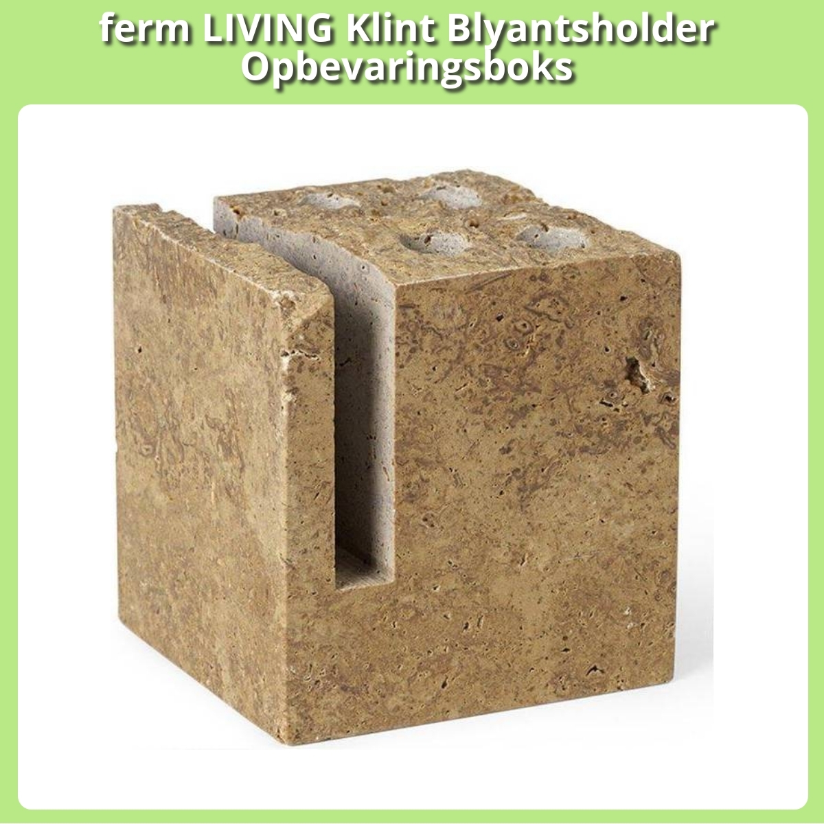 Anmeldelse af ferm LIVING Klint Blyantsholder Opbevaringsboks