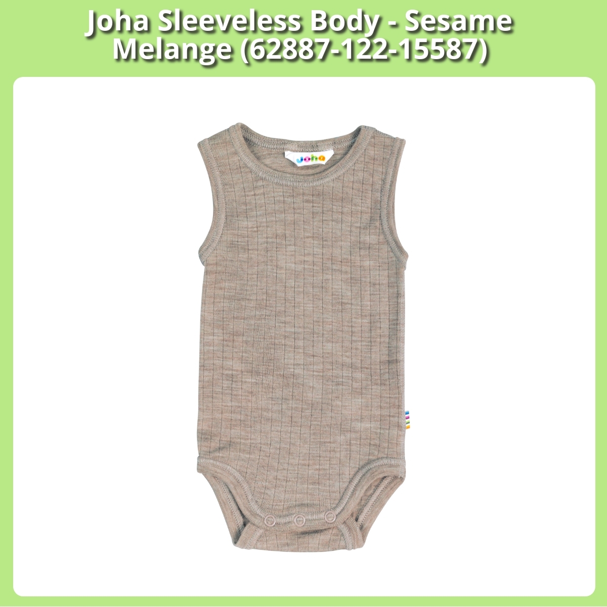 Anmeldelse af Joha Sleeveless Body - Sesame Melange (62887-122-15587)