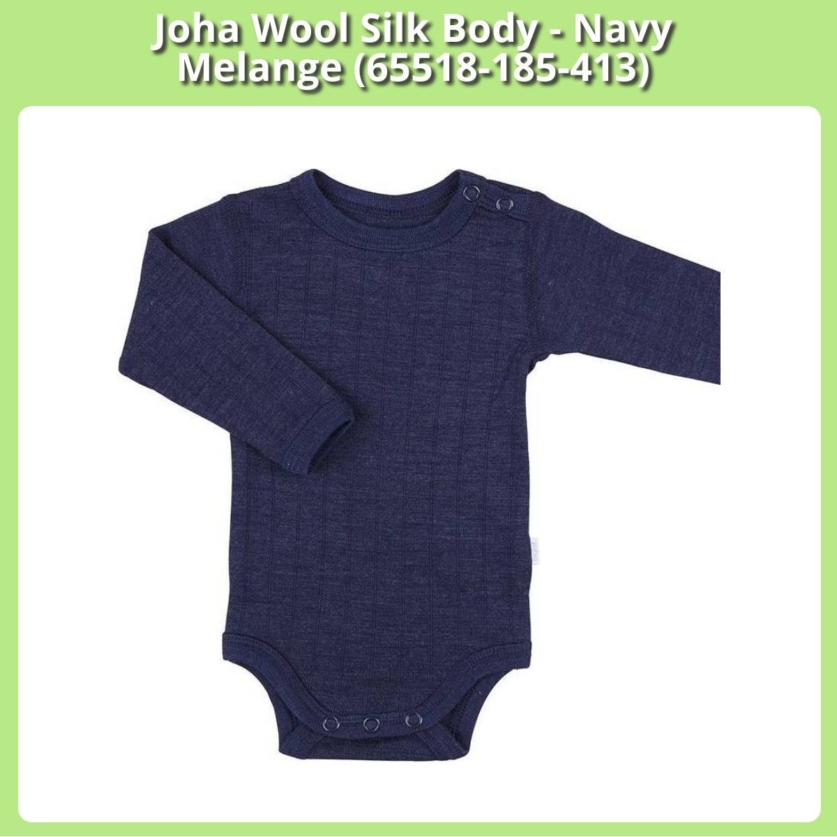 Anmeldelse af Joha Wool Silk Body - Navy Melange (65518-185-413)