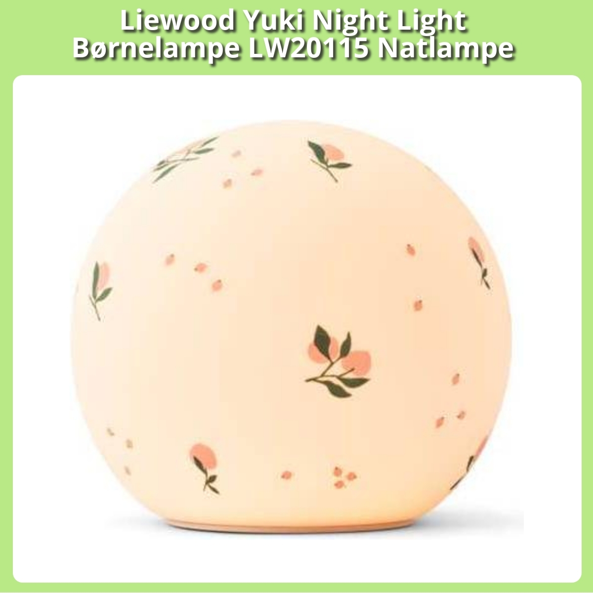 Anmeldelse af Liewood Yuki Night Light Børnelampe LW20115 Natlampe